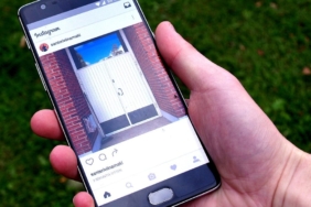 Elde tutulan telefonda Instagram uygulaması