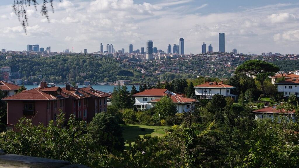 İstanbul Levent iş merkezlerinin silüeti